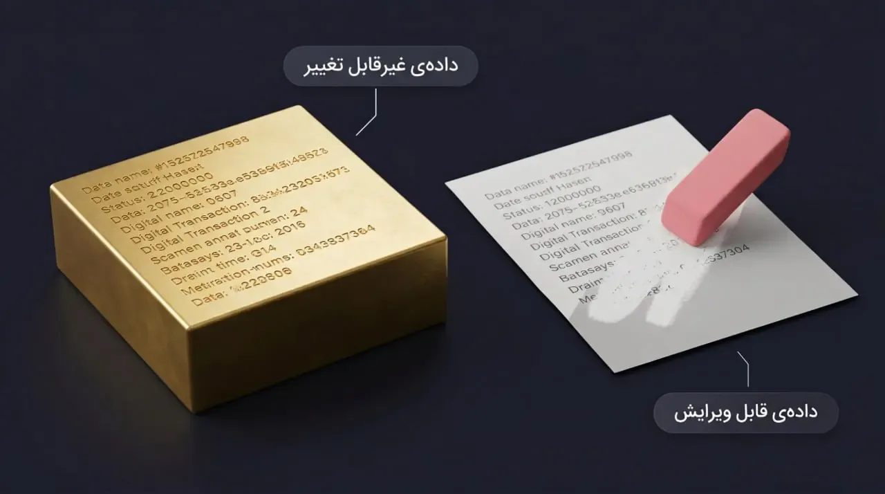مقایسه بلاک&zwnj;چین و پایگاه&zwnj;های داده متمرکز | صرافی کیف پول من