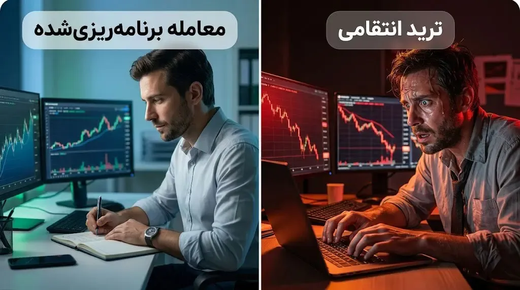 مرز باریک میان معامله برنامه‌ریزی‌شده و ترید انتقامی | صرافی کیف پول من
