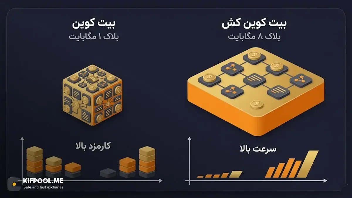 بیت کوین کش؛ تولد یک رقیب با هدف استفاده روزمره | صرافی کیف پول من