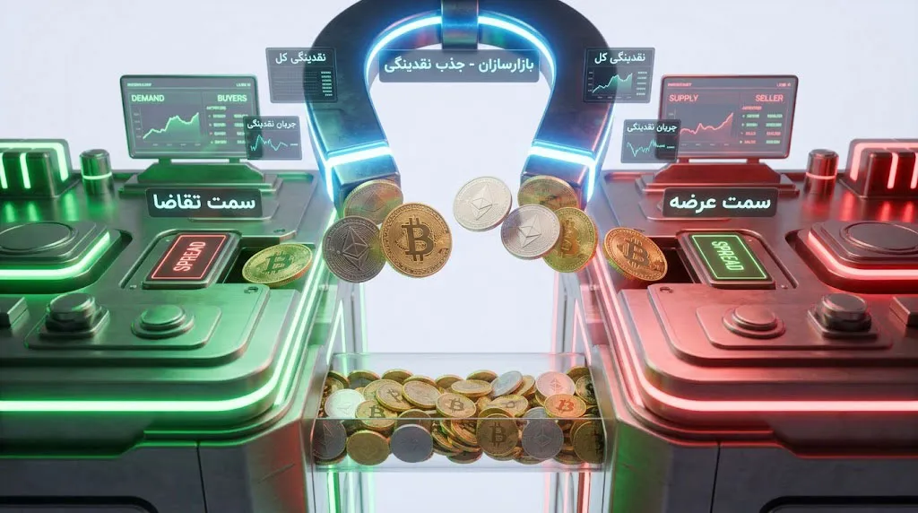 مفهموم اسپرد در بازار مالی | قیمت خرید و فروش در دفتر سفارشات | صرافی ارز دیجیتال کیف پول من