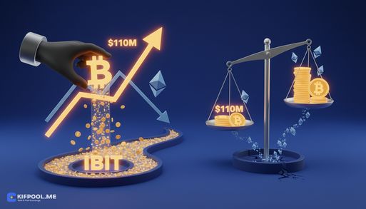 ورود ۱۱۰ میلیون دلار سرمایه به ETF بیتکوین تنها از طریق بلکراک