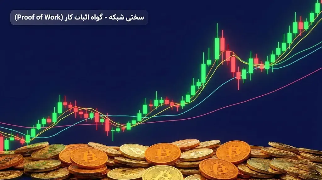 نحوه بررسی و تحلیل نمودار تاریخچه سختی شبکه بیت کوین | صرافی کیف پول من