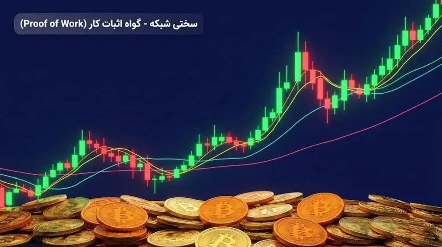 نحوه بررسی و تحلیل نمودار تاریخچه سختی شبکه بیت کوین | صرافی کیف پول من
