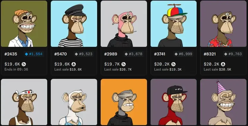 کالکشن بورد ایپ یات کلاب (Bored Ape Yacht Club) | صرافی کیف پول من
