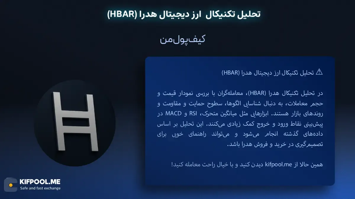 تحلیل تکنیکال ارز دیجیتال هدرا (HBAR)| خرید ارز HBAR در ایران | قیمت لحظه‌ای HBAR|خرید هدرا|  صرافی ارز دیجیتال کیف پول من