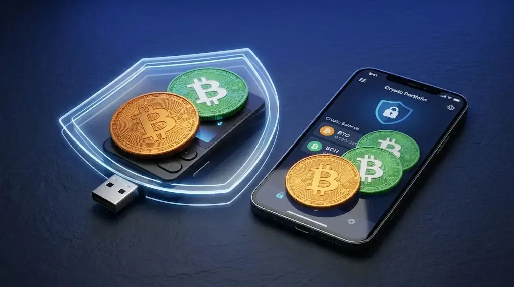 معرفی امن‌ترین کیف پول‌ها برای نگهداری همزمان BTC و BCH | صرافی کیف پول من