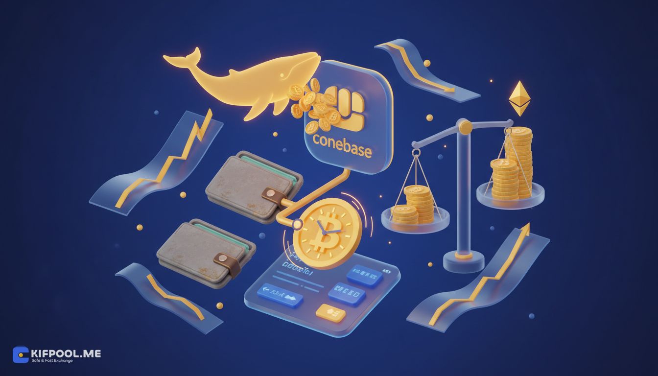 انتقال ۲۰۶ میلیون دلار بیت‌کوین توسط دو نهنگ به کوین‌بیس همزمان با نوسان قیمت زیر ۸۰ هزار دلار