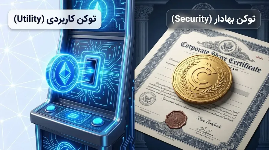 تفاوت توکنهای بهادار و توکنهای کاربردی (Security Token vs Utility Token) | کیف پول من