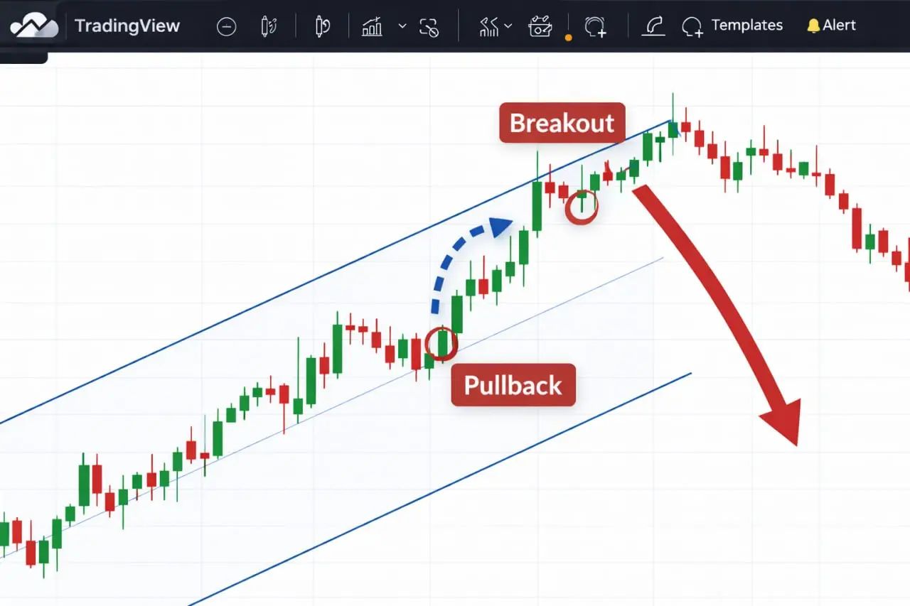 نحوه معامله پس از شکست چنگال (Breakout) و تغییر روند | کیف پول من