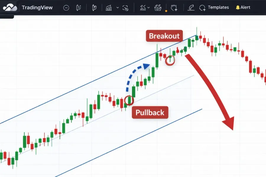 نحوه معامله پس از شکست چنگال (Breakout) و تغییر روند | کیف پول من