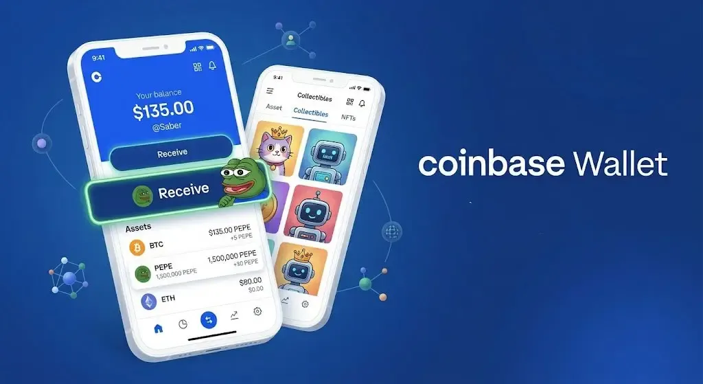 کوین بیس ولت | Coinbase Wallet | صرافی کیف پول من