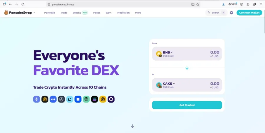 پنکیکسواپ (PancakeSwap): معاملاتی سریع و ارزان در بایننس اسمارت چین (BNB Chain) | کیف پول من