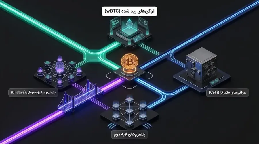 استفاده از پلها و پلتفرمهای میانزنجیرهای برای انتقال ارزش | صرافی کیف پول من