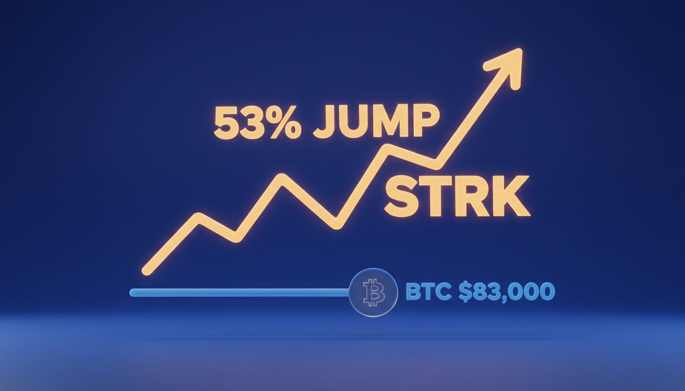 بررسی بازار آخر هفته: بیت کوین در ۸۳ هزار دلار و جهش ۵۳ درصدی آلت‌کوین STRK