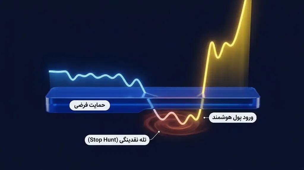 ترکیب ساختار بازار با مفاهیم نقدینگی برای جلوگیری از استاپ هانت | صرافی کیف پول من