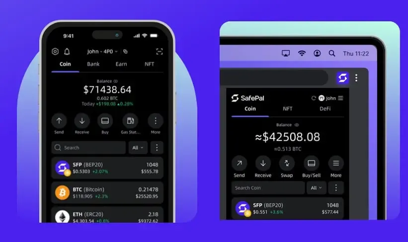 کیف پول نرم افزاری SafePal | صرافی کیف پول من