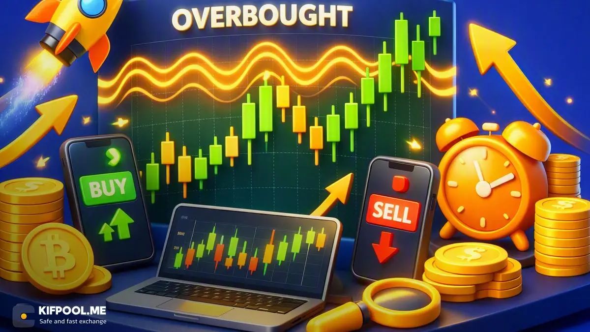اشباع خرید (Overbought) در ارز دیجیتال چیست؟ راهنمای جامع تشخیص و استراتژی معامله در روند صعودی قیمت