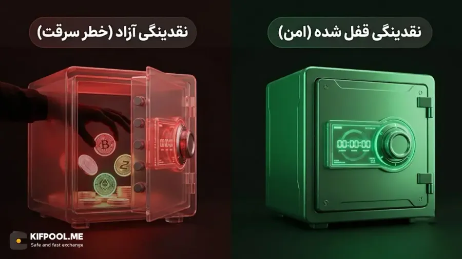 تفاوت نقدینگی قفل شده و نقدینگی آزاد | صرافی کیف پول من