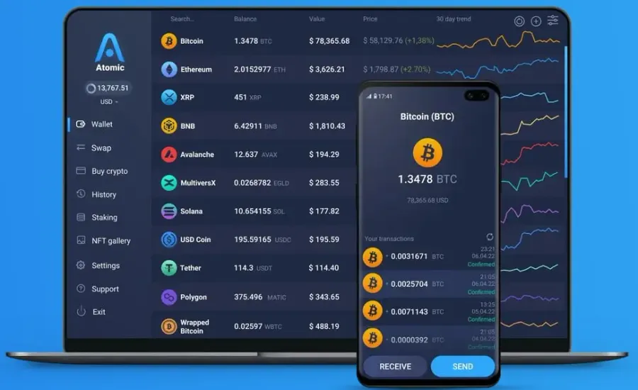 اتمیک ولت (Atomic Wallet) و گواردا (Guarda Wallet) | صرافی کیف پول من