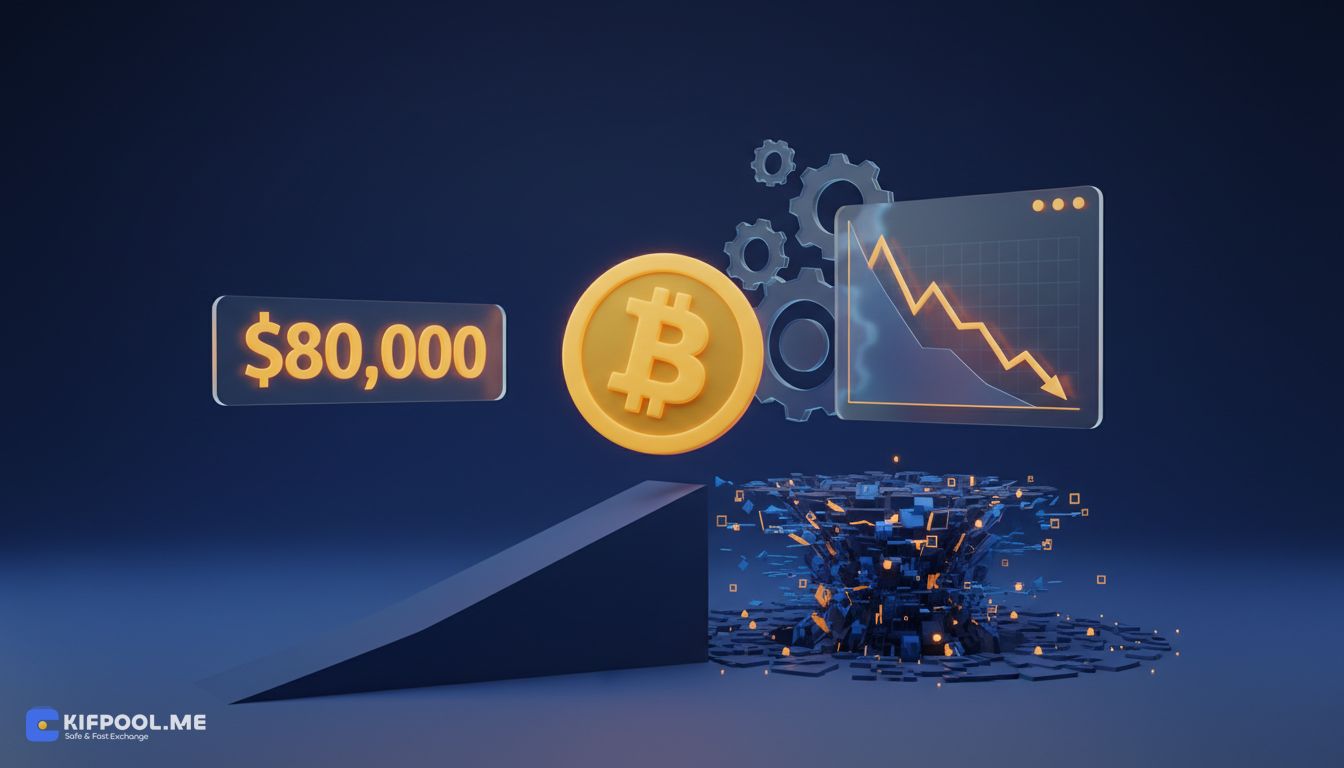 تحلیل قیمت بیت کوین: آیا با سقوط به زیر ۸۰ هزار دلار، بازار دوباره ریزش می‌کند؟