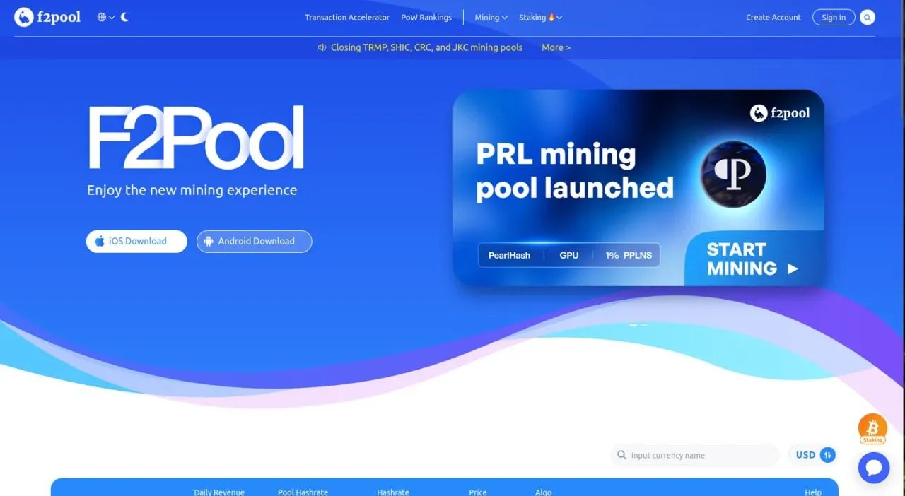 استخر اف 2 پول (F2Pool): از قدیمی&zwnj;ترین و محبوب&zwnj;ترین استخرهای بازار | کیف پول من