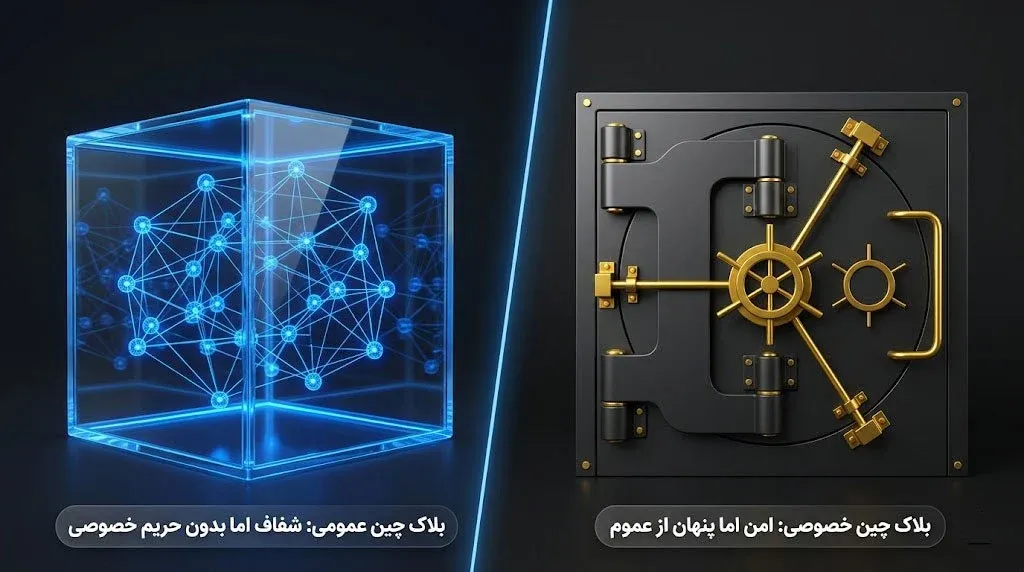 معماری بلاک چین خصوصی و تفاوت آن با شبکه&zwnj;های باز | صرافی کیف پول