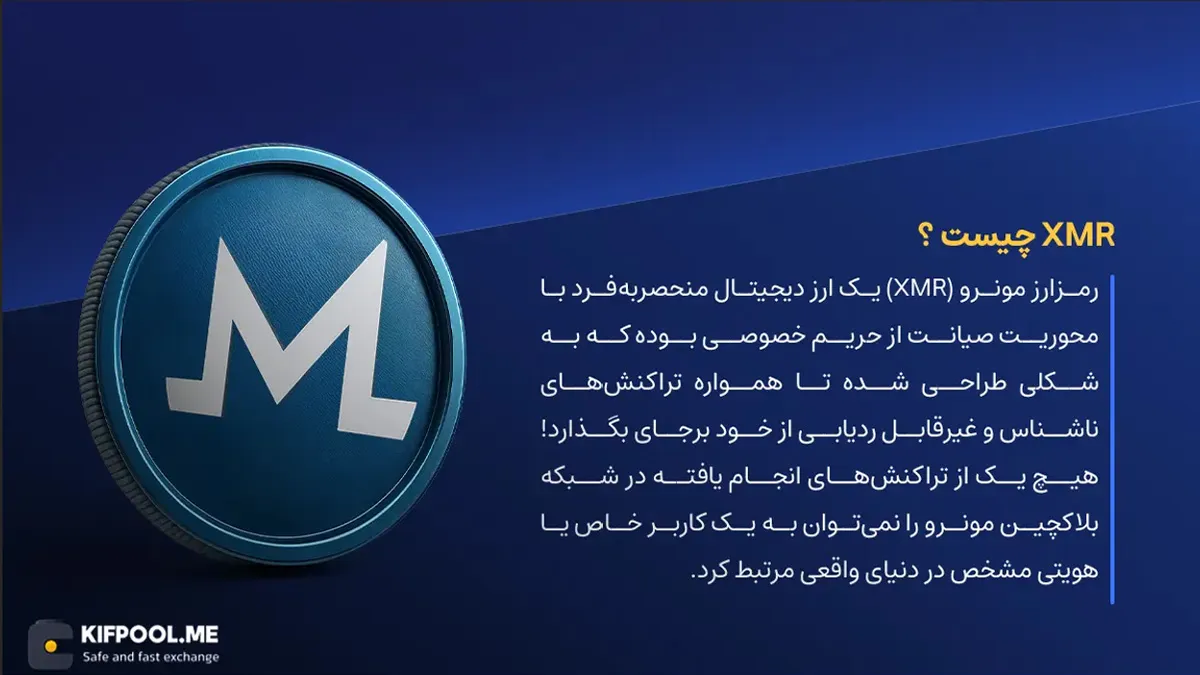 ارز دیجیتال XMR چیست؟ | خرید و فروش Monero | خرید سریع ارز مونرو| صرافی ارز دیجیتال کیف پول من