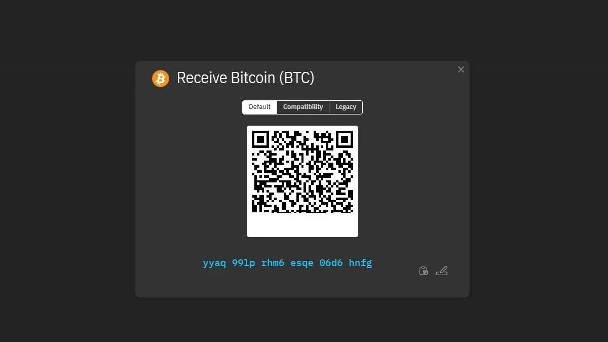 نحوه دریافت ارز دیجیتال (Receive) و کپی آدرس کیف پول | صرافی کیف پول من