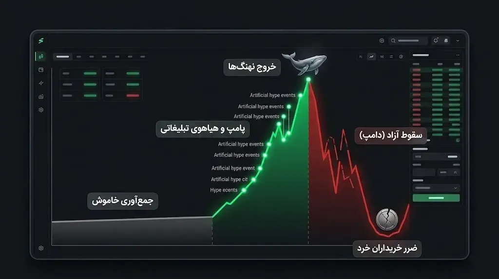 ارتباط مستقیم شیلینگ با تله&zwnj;های پامپ و دامپ | Pump and Dump | صرافی کیف پول من