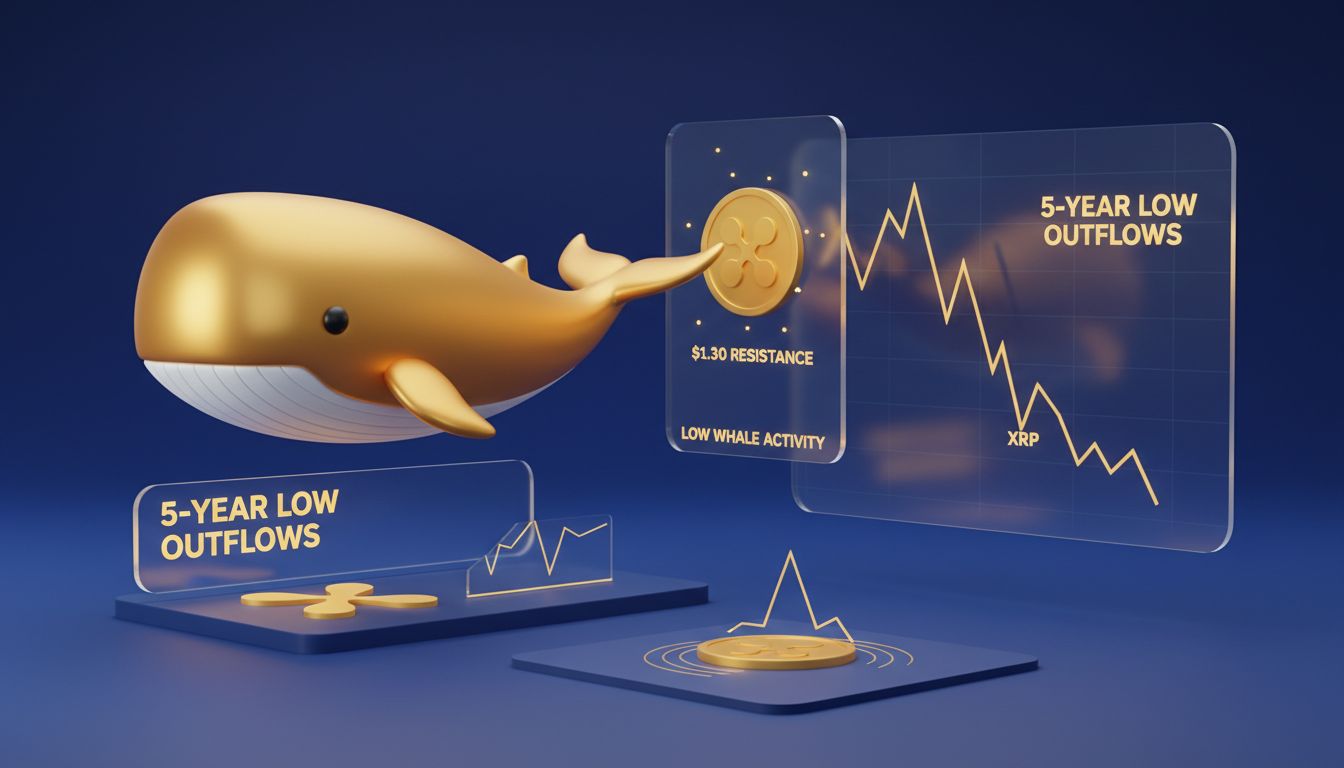 خروج نهنگ‌های XRP از بایننس به کمترین سطح ۵ ساله رسید؛ قیمت درگیر ۱.۳۰ دلار