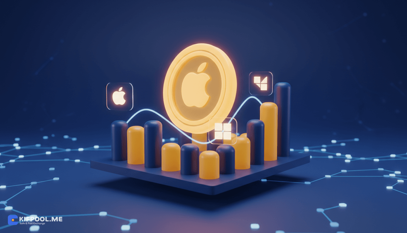 ارزش بازار سهام توکنیزه شده به ۳.۸۴ میلیارد دلار رسید؛ اپل و مایکروسافت در بلاکچین