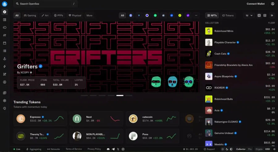 تاثیر رقابت پلتفرمها (مانند OpenSea و Blur) بر درآمد هنرمندان | صرافی کیف پول من
