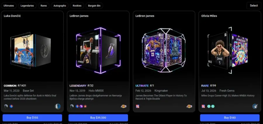 انبیای تاپ شات (NBA Top Shot) | صرافی کیف پول من