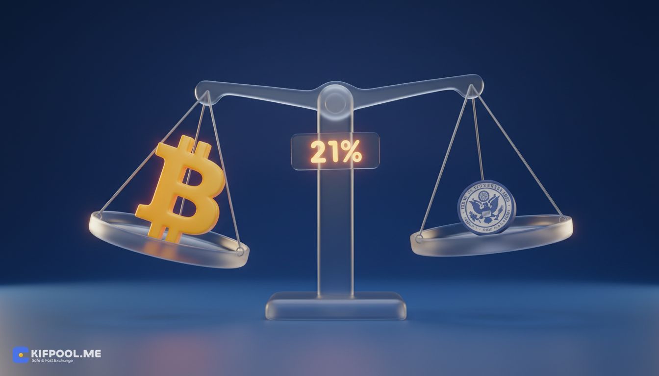 احتمال خرید بیت کوین توسط خزانه‌داری آمریکا در بازارهای پیش‌بینی: تحلیل یک قرارداد کم‌حجم