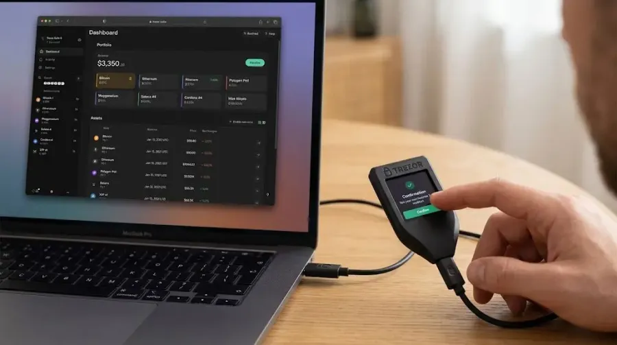 ترزور | Trezor | صرافی کیف پول من