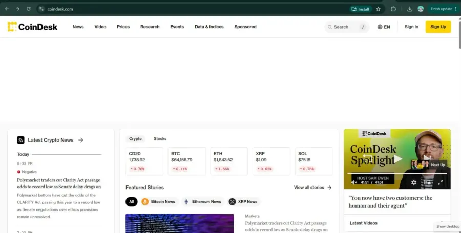 CoinDesk | استاندارد طلایی و حرفهای اخبار کریپتو | صرافی کیف پول من