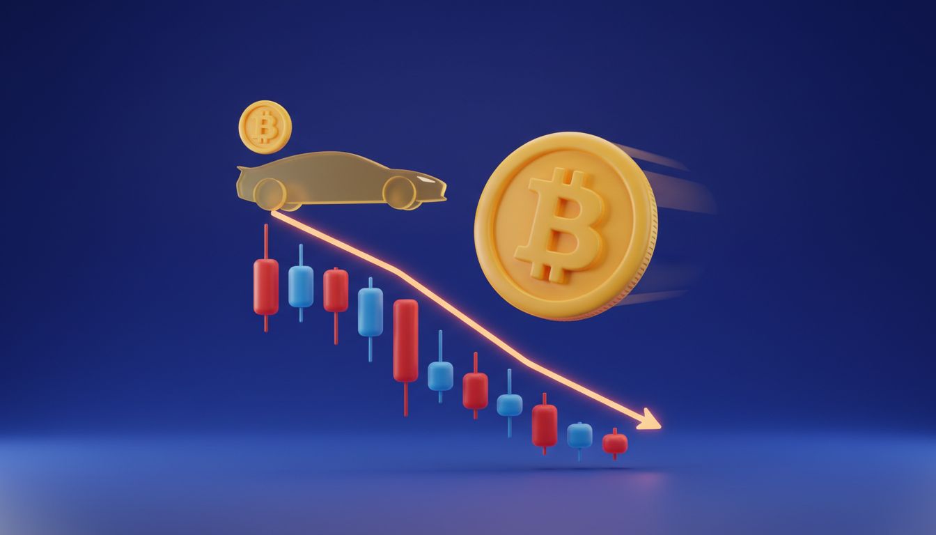 اصلاح قیمت بیت کوین به زیر ۸۲ هزار دلار؛ تأثیر گزارش تسلا و شاخص KOSPI