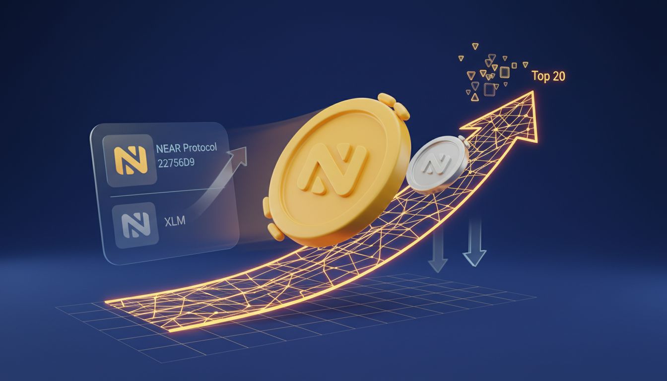 قیمت NEAR با جهش ۶ درصدی از استلار (XLM) از نظر ارزش بازار پیشی گرفت!