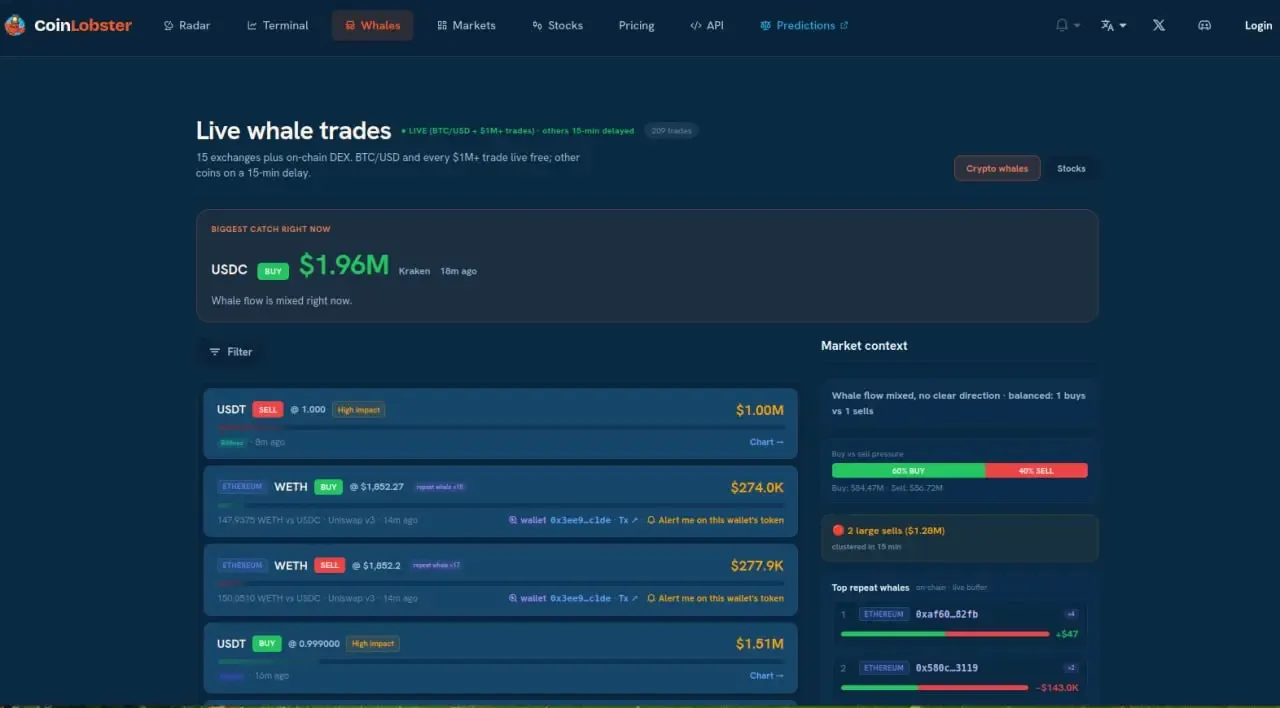 ابزار تماشای نهنگ‌ها (Whale Trades) و تحلیل رفتار نهنگ‌های دیفای | صرافی کیف پول من