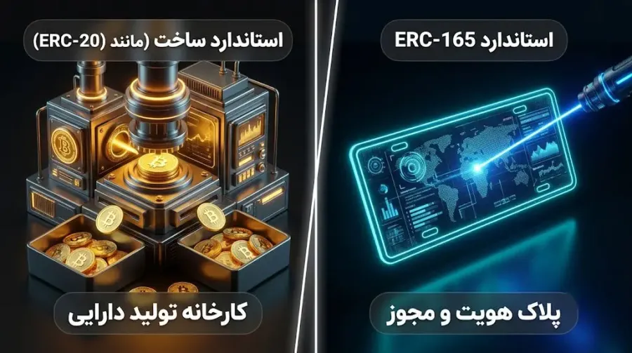 تفاوت استاندارد ERC-165 با استانداردهای ایجاد توکن | صرافی کیف پول من