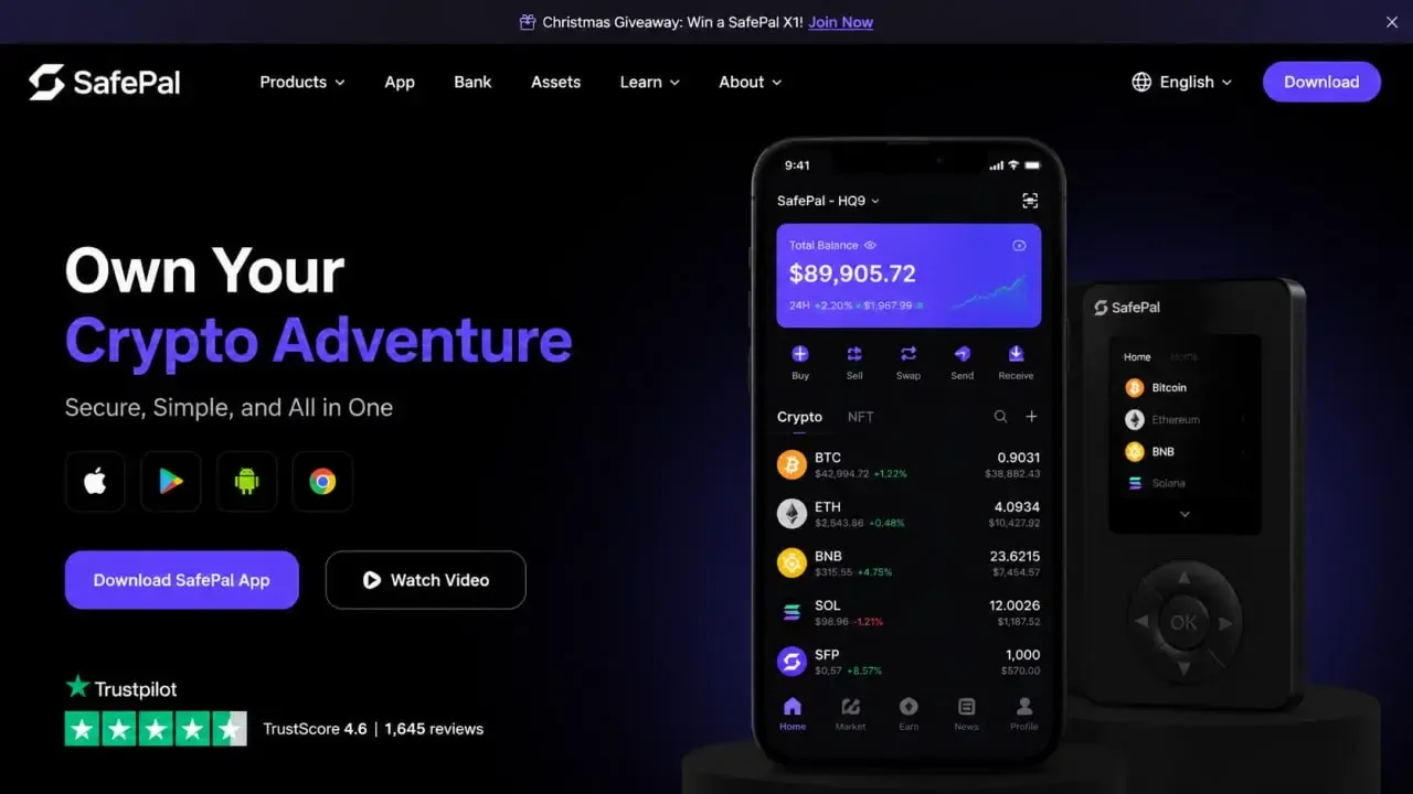 سیف پل - SafePal | صرافی کیف پول من