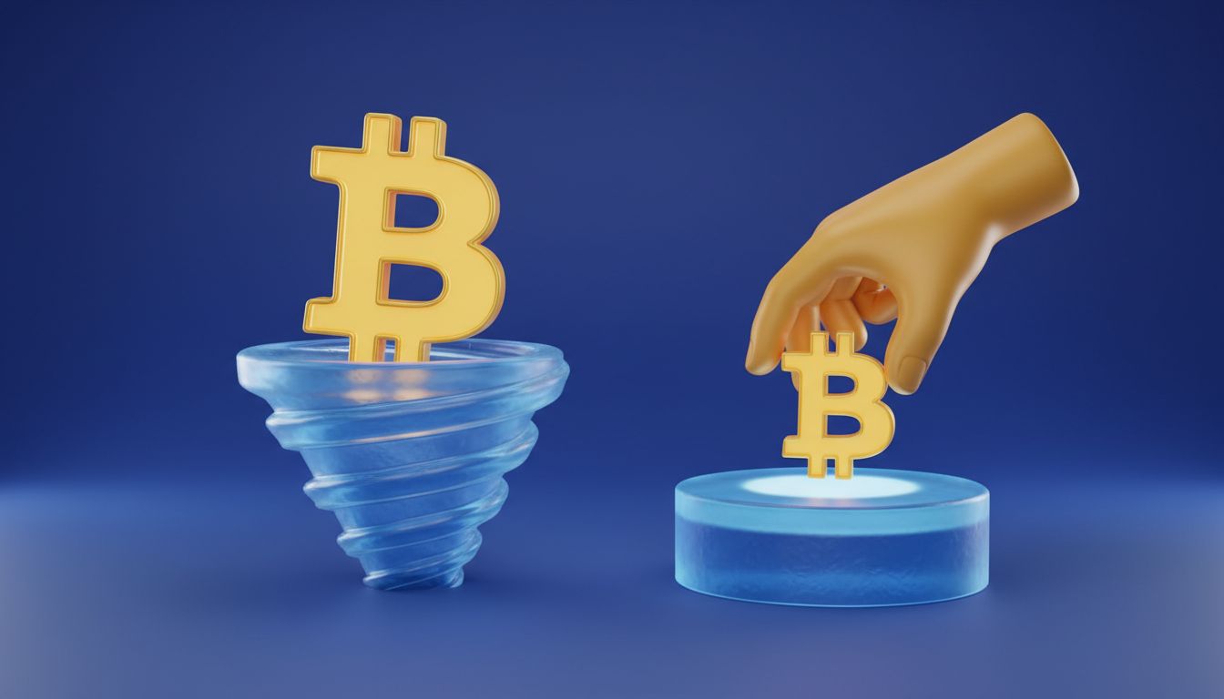 خروج ۹۰ میلیون دلاری از ETFهای اسپات بیت کوین همزمان با تداوم خرید بلکراک