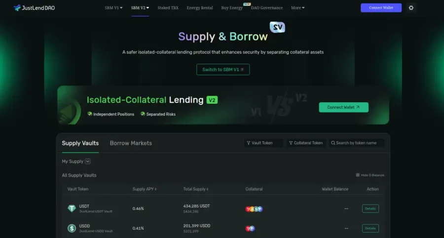 پلتفرم وامدهی جاست لند JustLend | صرافی کیف پول من