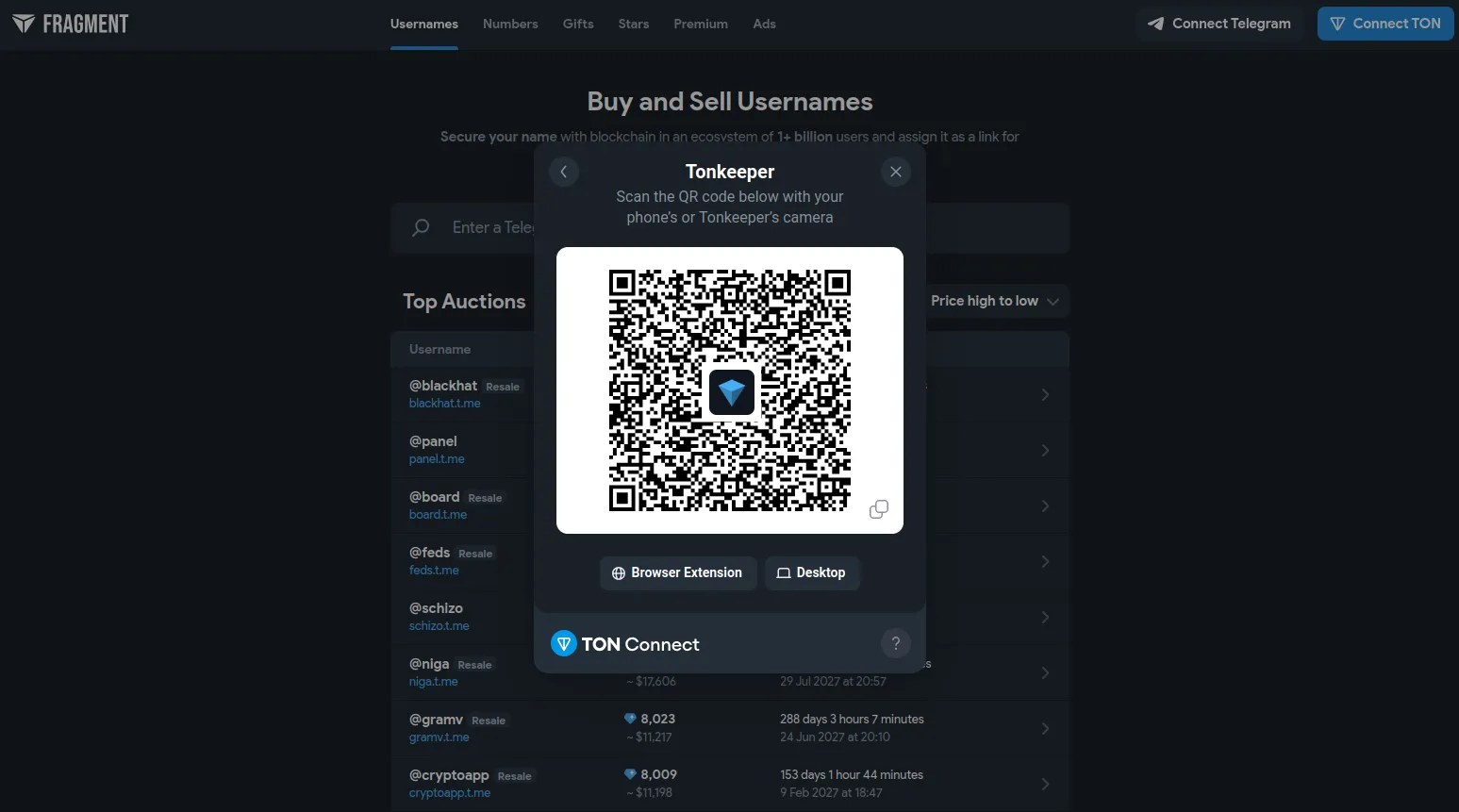 ثبت نام در پلتفرم Fragment | انتخاب و نصب کیف پول شبکه تون | صرافی ارز دیجیتال کیف پول من