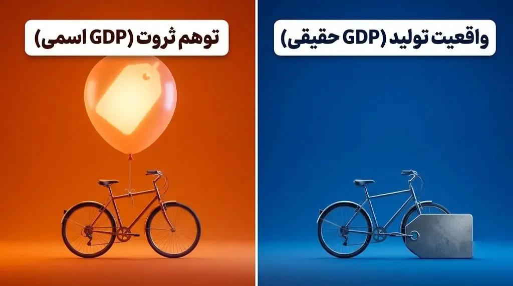 تولید ناخالص داخلی حقیقی (Real GDP) | صرافی کیف پول من