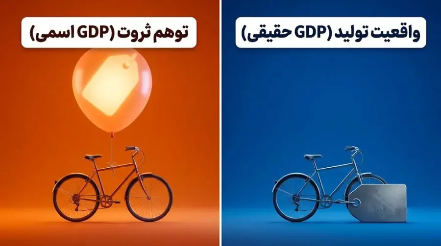 تولید ناخالص داخلی حقیقی (Real GDP) | صرافی کیف پول من
