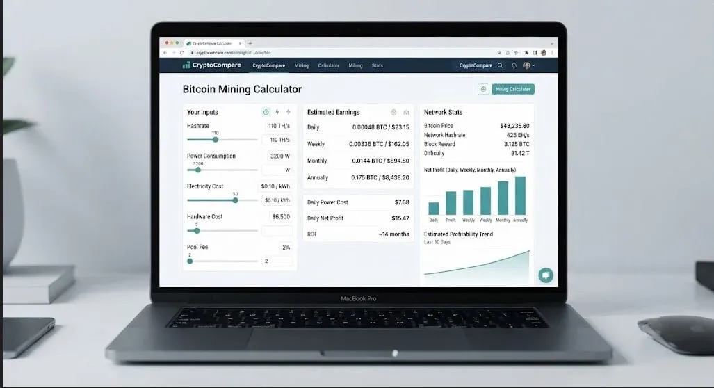 بررسی دقیق سودآوری ماینینگ بیت کوین | صرافی کیف پول من