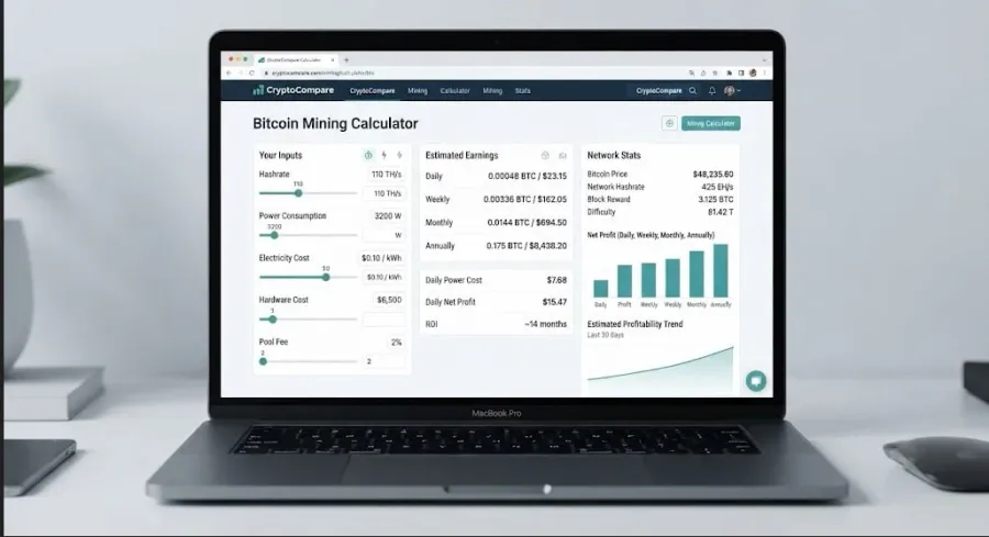 بررسی دقیق سودآوری ماینینگ بیت کوین | صرافی کیف پول من