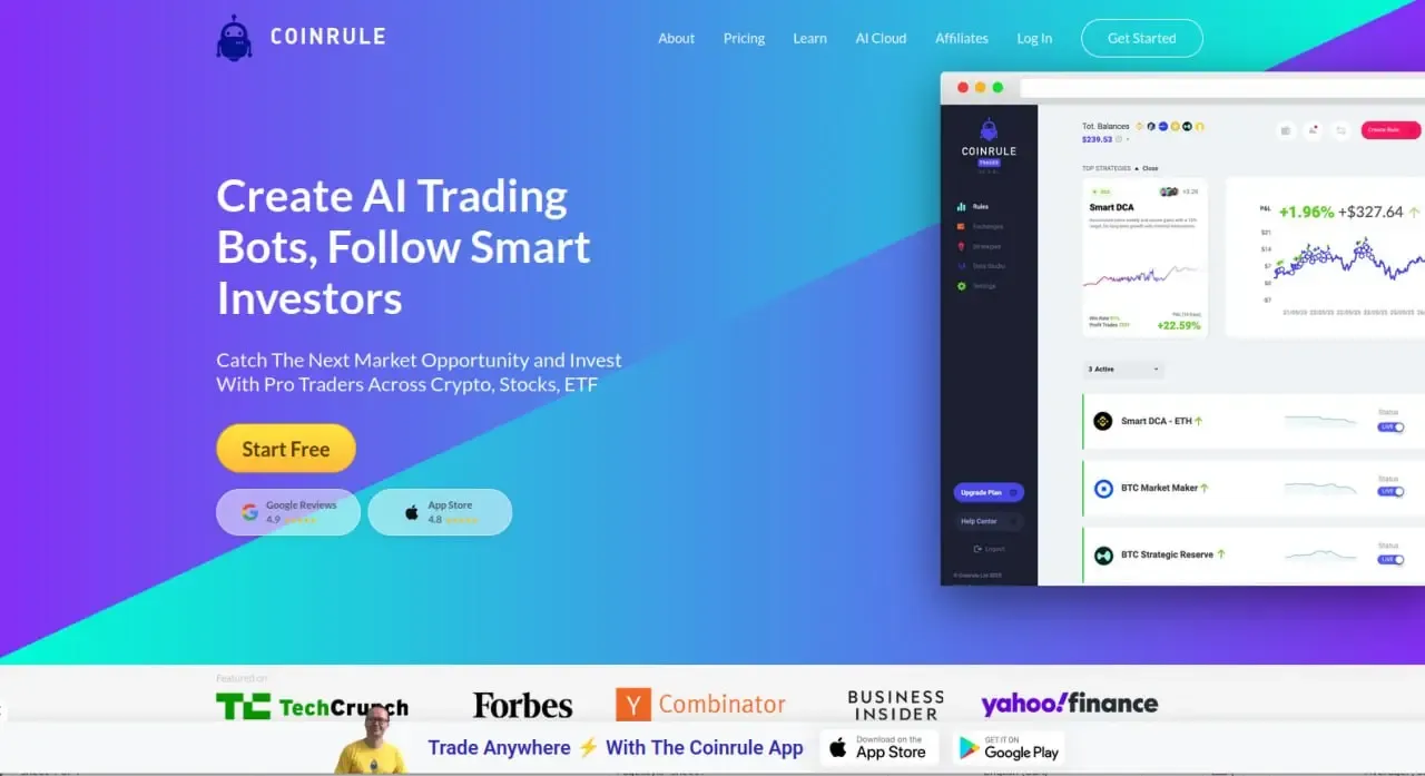 Coinrule | صرافی کیف پول من