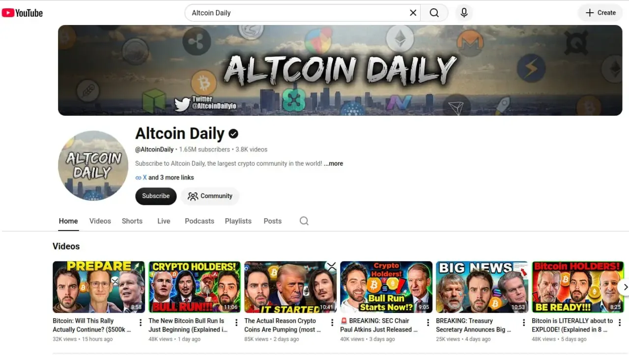 کانال Altcoin Daily | صرافی کیف پول من